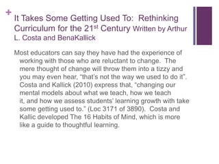 A Summary of Curriculum 21: Essential Education for a Changing World | PPTX