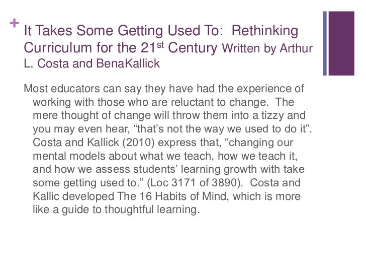 A Summary of Curriculum 21 Essential Education for a