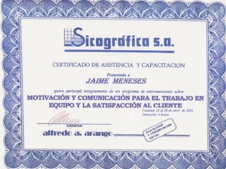 Curriculum Jaime Meneses