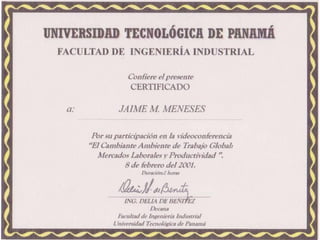 Curriculum Jaime Meneses