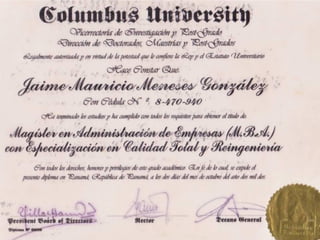 Curriculum Jaime Meneses