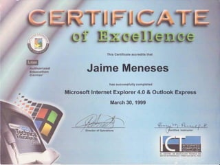 Curriculum Jaime Meneses