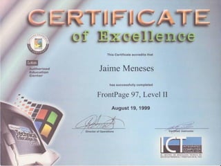 Curriculum Jaime Meneses