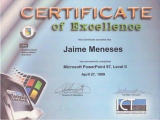 Curriculum Jaime Meneses