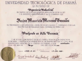 Curriculum Jaime Meneses