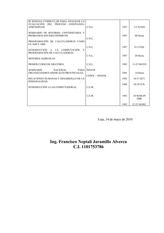 Curriculum alcalde sitio web