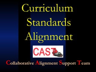 C ollaborative   A lignment   S upport   T eam Curriculum  Standards Alignment 