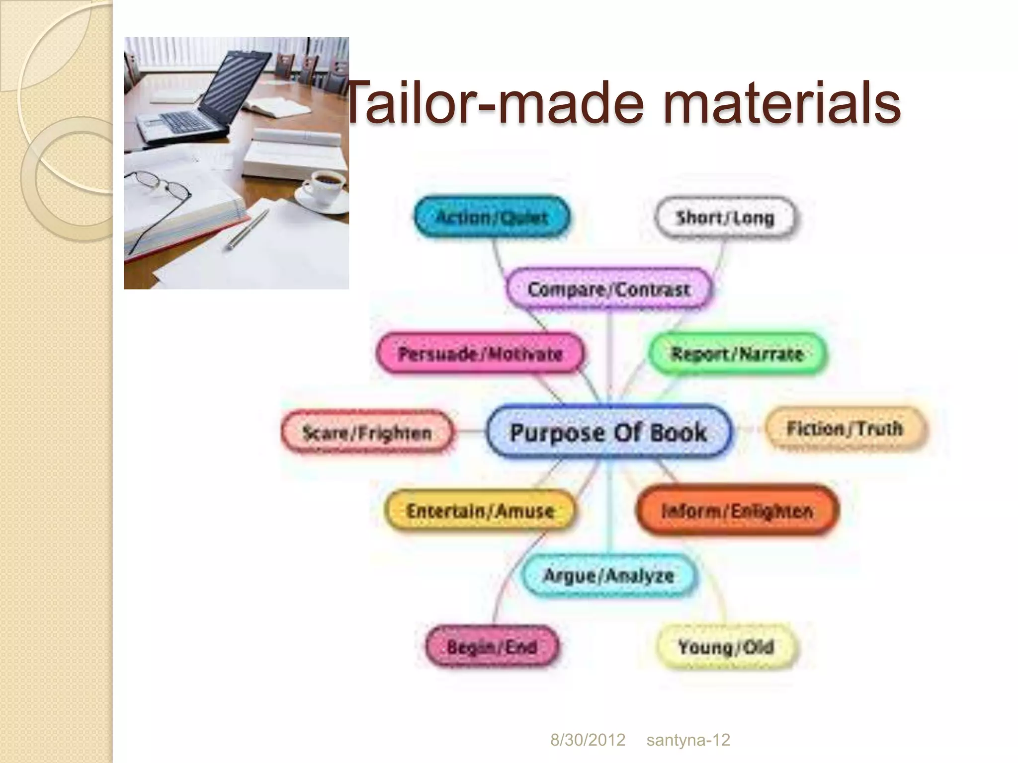 Tailor-made materials




       8/30/2012   santyna-12
 