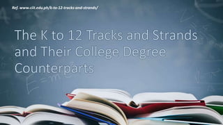 Ref. www.ciit.edu.ph/k-to-12-tracks-and-strands/
 