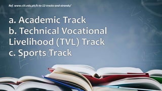 Ref. www.ciit.edu.ph/k-to-12-tracks-and-strands/
 