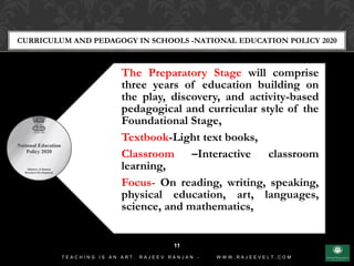 Curriculum and Pedagogy in Schools National Education Policy 2020 | PDF