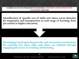 Curriculum and Pedagogy in Schools National Education Policy 2020 | PDF