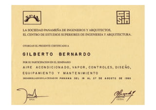 Curriculum certificados