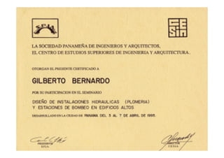 Curriculum certificados