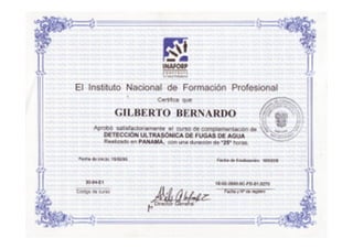 Curriculum certificados