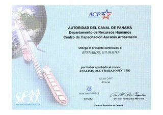 Curriculum certificados