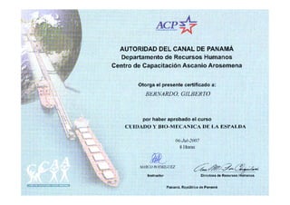 Curriculum certificados