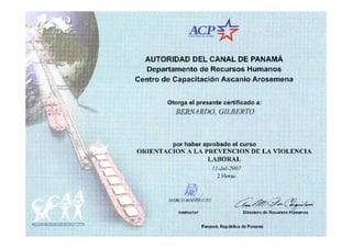 Curriculum certificados