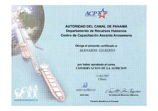 Curriculum certificados