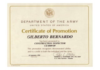 Curriculum certificados