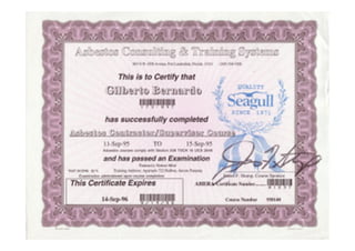 Curriculum certificados