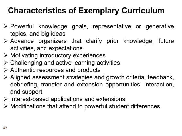 Curriculum Concept Models Curriculum Design And Development