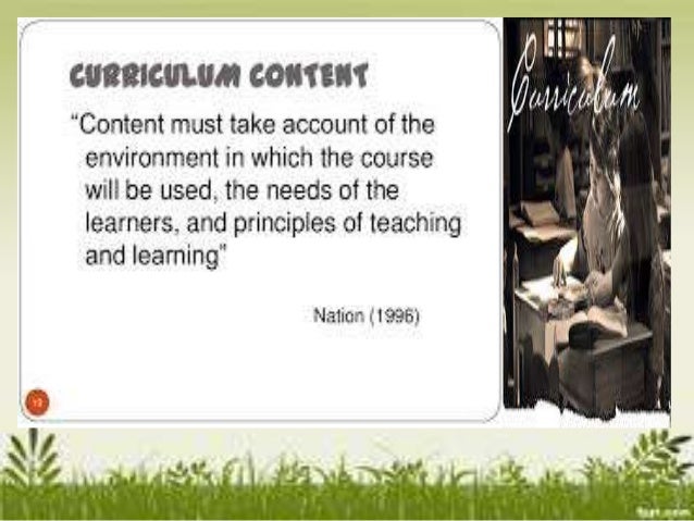 Curriculum content.ppt