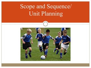Scope and Sequence/
   Unit Planning
 