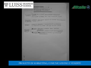 PROGETTI DI MARKETING, COMUNICAZIONE E VENDITE
 