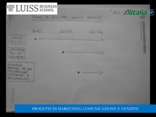 PROGETTI DI MARKETING, COMUNICAZIONE E VENDITE
 