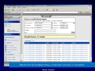Micozzi - Giuliodori
PROGETTI DI MARKETING, COMUNICAZIONE E VENDITE
 