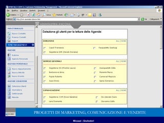 Micozzi - Giuliodori
PROGETTI DI MARKETING, COMUNICAZIONE E VENDITE
 