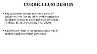 Comprehensive Guide to Curriculum Design in Nursing Education | PPTX