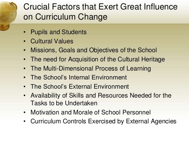 Factors That Influence Effective Curriculum