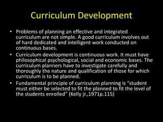 Curriculum development | PPTX