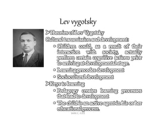 Lev vygotsky
PREPARED AND PRESENTED BY: MARIA
SARA C. EULE
 