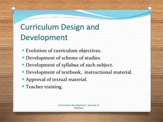 Curriculum development at elementry and secondary level | PPTX