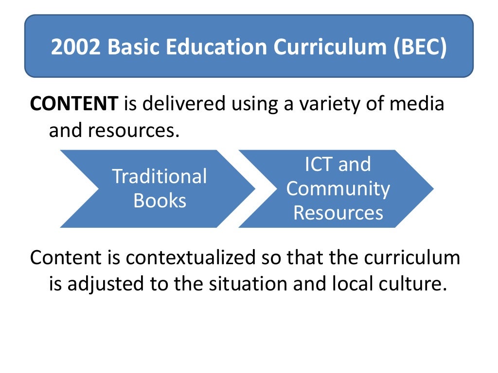 Curriculum Innovation Local Trends (with K12 Basic Education Curric…