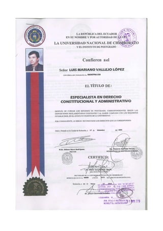 Curriculum dr. luis vallejo