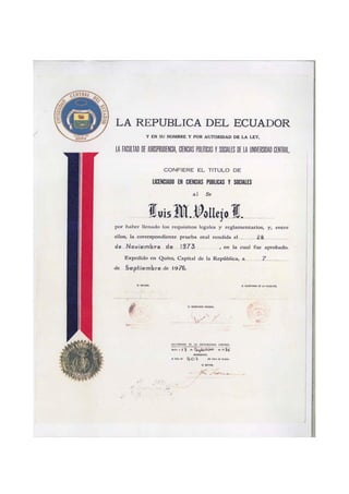 Curriculum dr. luis vallejo