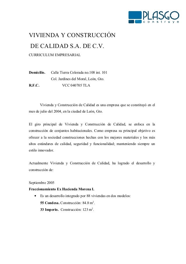 Curriculum Empresarial Curriculum Empresarial