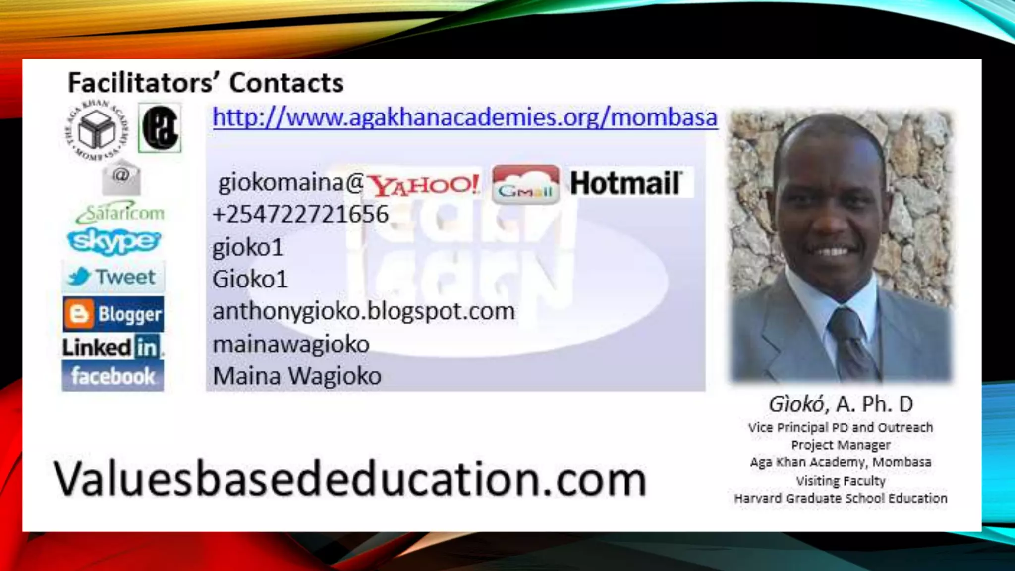 Curriculum enhancements for values enrichment