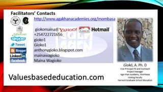 Curriculum enhancements for values enrichment