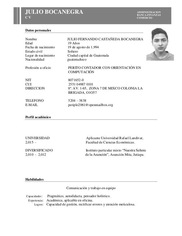 Curriculum Fernando Bocanegra 1