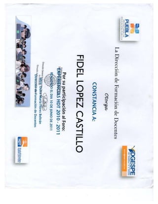 Curriculum fidel lopez