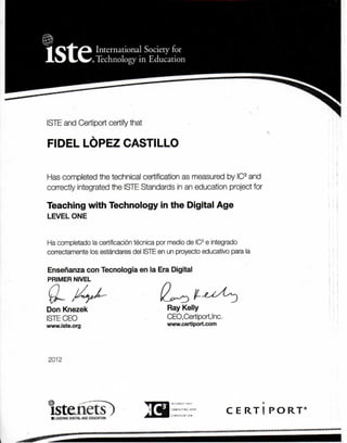 Curriculum fidel lopez