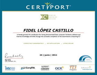 FIDEL LÓPEZ CASTILLO
24 | junio | 2011
NJ5k-wouX
 