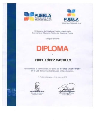 Curriculum fidel lopez