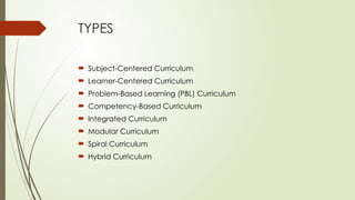 CURRICULUM FORMATION ppt on sjdcgdchdhhd | PPTX
