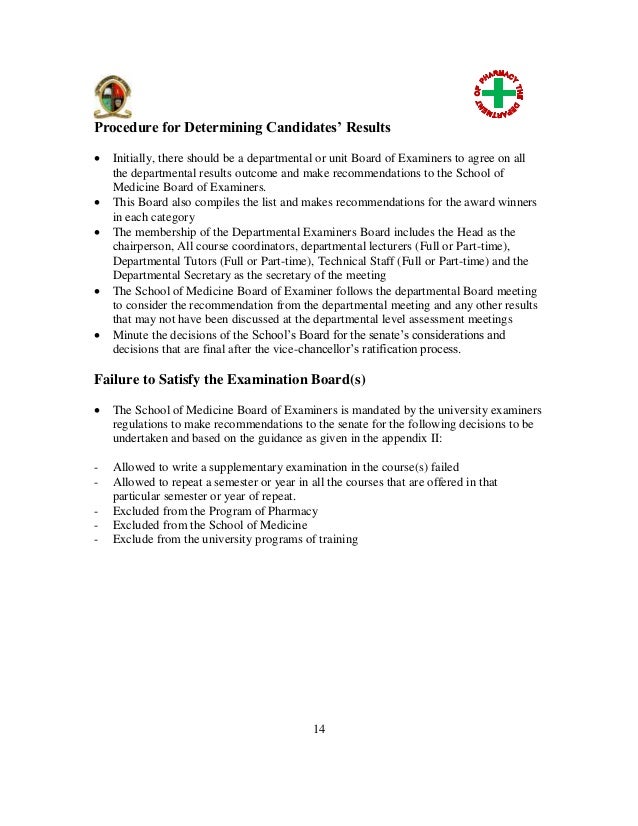 curriculum for pharmacy degree at unza 2002 pharmacy degree program